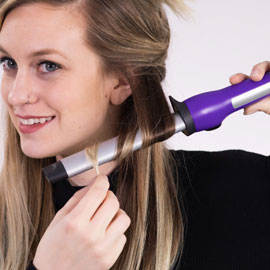 Oval wand top curls